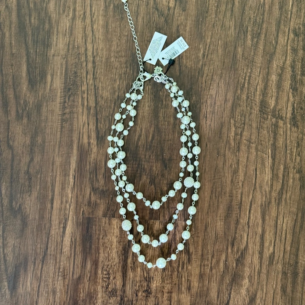 WHBM multi pearl strand necklace - Picture 8 of 15